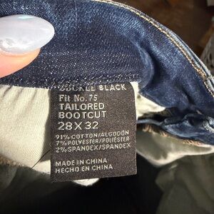 Buckle Black Tailored Bootcut Jeans